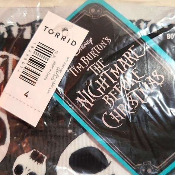 ❤️NWT VINTAGE TORRID PANTY NIGHTMARE BEFORE CHRISTMAS SKELLINGTON HALLOWEEN - Picture 10 of 14